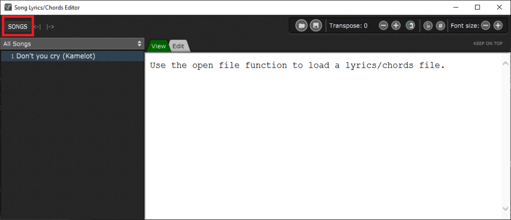 Song Lyrics Chords Editor, Chordpro