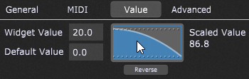 How to copy a widget's curve in Gig Performer