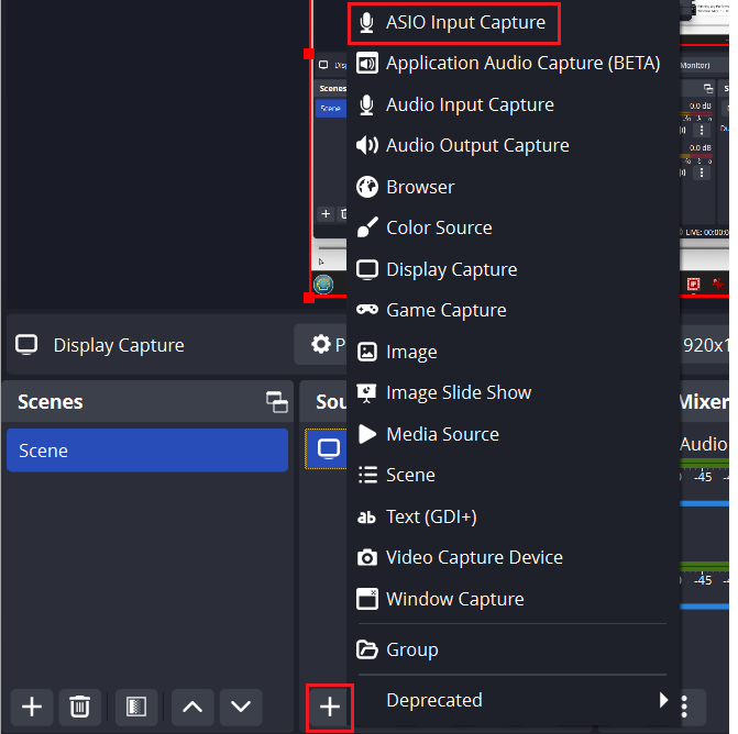 OBS Studio, ASIO Input Capture