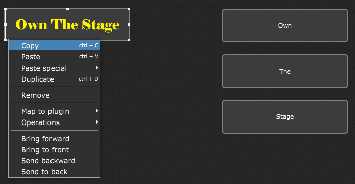 Copy font attributes in Gig Performer