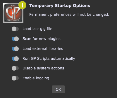 Gig Performer crashes when you try to change the sample rate