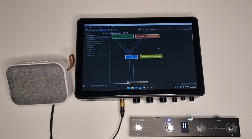 Octave device running Gig Performer